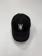 WOOALONG ウアロン ブラック スティッチ ベースボールキャップのサムネイル