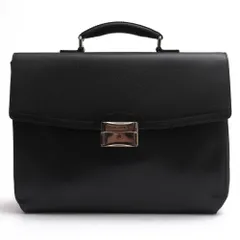 ブルガリ／BVLGARI バッグ ブリーフケース ビジネスバッグ 鞄 ビジネス メンズ 男性 男性用 レザー 革 本革 ブラック 黒  A4サイズ収納可 シボ革 シュリンクレザーのサムネイル