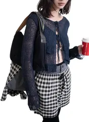 PERVERZE Double Sheer Cardigan パーバーズ ダブルシアー カーディガン 新品未使用のサムネイル