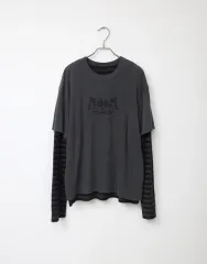 ハッチングルーム HATCHINGROOM Two Face Felix Tee Charcoalのサムネイル