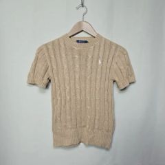 美品 ラルフローレン サマーニット ポニー刺繍 半袖 太リブ M - メルカリ