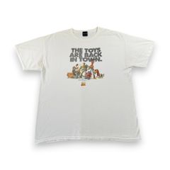 00s トイストーリー ビンテージ Tシャツ ディズニー Disney 白 半袖 古着 y2k 映画T XL 大きめ d-u-2505-027