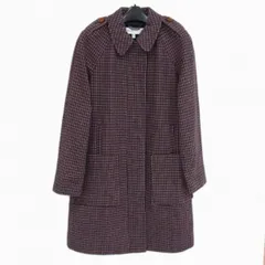 ◇SEE By CHLOE 比翼型 デザイン ウールコート エポレット チェック柄 秋冬物 シーバイクロエ レディース ルーマニア製のサムネイル