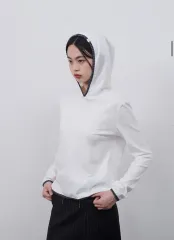 オーヘシオ ロング フーディー Tシャツ アイボリーのサムネイル