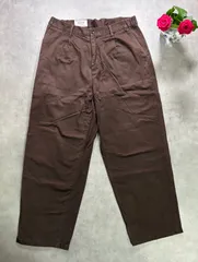 レイジブルー RAGEBLUE テーパードパンツ チノパン ワイドパンツ Mサイズ ブラウン 茶色 綿100% ボトムス メンズ カジュアル 無地 シンプル ゆったり 美シルエット 春服 秋服 冬服 古着のサムネイル
