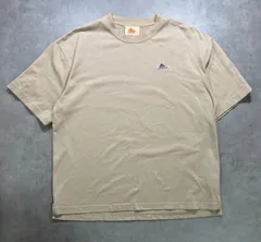【KELTY】ケルティ 半袖 Tシャツ ベージュ サイズ48 アバハウス アウトドア 刺繍ワンポイント 胸元薄シミ有 メンズ古着のサムネイル