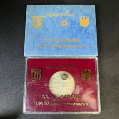 ドイツ銀貨 1972年 ミュンヘンオリンピック 記念 10マルク プラケース