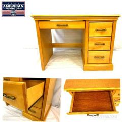 ☆Mercari Exclusive Summer Sale☆ ◎US Military Surplus Single Pedestal Desk Office Desk Work Desk Office Table Antique Vintage American Furniture Lakewood(C)HD16DK-W#26