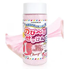 【新品】 【のび?るスライム泡】お風呂おもちゃ のびーるせっけん Mサイズ(114g) ふしきブルー 1のサムネイル
