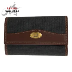 美品 Dunhill ダンヒル ブラウン ブラック レザー キーケース 6連 メンズ 603070【中古】のサムネイル
