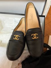 池袋西武購入！シャネル CHANEL ローファー ブラック サイズ38 1/2c