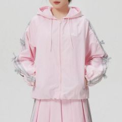 airy lace hoodie（pink）　Treat Ürself 新作 airy lace hoodie（pink） Treat Ürself 新作 - メルカリ