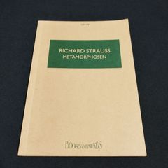 Miniature score: Richard Strauss, Metamorphosen, 23 Studies for Solo String Instruments, Sheet Music, Shelf McTan3-0126