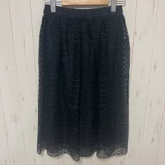【美品】g15 HIROKO BIS/ヒロコビス スカート size9/sizeM 黒/ブラック レースのサムネイル