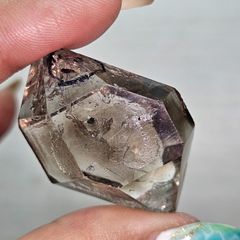 虹入り水入り水晶 ハーキマーダイヤモンド 原石研磨 - メルカリ