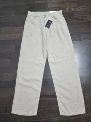 新品)ユニセックス リネン ワイドパンツのサムネイル