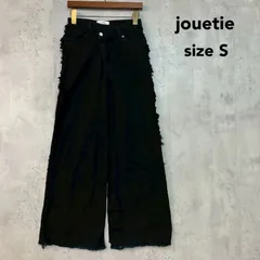 jouetie ジュエティ S ブラック デニム パンツ ボトムス ズボン ワイドパンツ サイドフリンジ 綿 黒 082252400101 01 MARK STYLER マークスタイラー かっこいい お洒落 ★ ■■のサムネイル