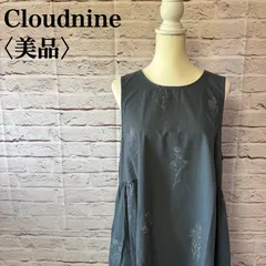 【Cloudnine】クラウドナイン ノースリーブワンピース 花柄 チュニックワンピース サイズ M〜L MR-14のサムネイル