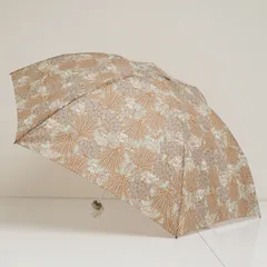 折りたたみ傘 PAUL&JOE SISTER ポールアンドジョー シスター USED超美品 ネコ フクロウ ボタニカル ペールブルー 55cm FA9706のサムネイル