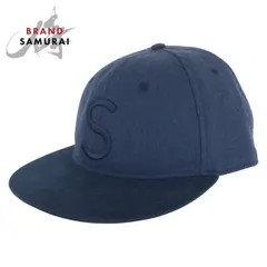 美品 SATURDAYS SURF NYC サタデーズサーフニューヨーク サイズ表記S/M ネイビー ウール/ポリエステル キャップ 男女兼用 メンズ 506190【中古】のサムネイル