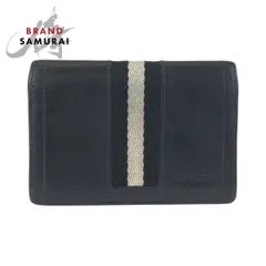 BALLY バリー トレインスポッティング ブラック ホワイト レザー カードケース 名刺入れ メンズ 603075【中古】のサムネイル