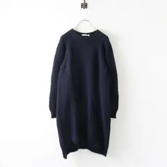フィービー期 セリーヌ CELINE コットン ヘムラウンドカット ニット プルオーバー XS■ネイビー 長袖 デザイナーズ【2400015075877】のサムネイル