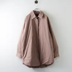 ミズイロインド mizuiro ind ワイドパディングシャツジャケット ピンク∥スナップボタン アウター 【2400015075426】のサムネイル