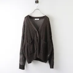 定価29700円 サクラ SACRA  GIMA COTTON MESH CARDIGAN ギマコットン メッシュ カーディガン 38 ブラウン┃【2400015070308】のサムネイル