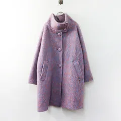 美品 大きいサイズ アズノゥアズオオラカ AS KNOW AS olaca やわらかカラーＭＩＸＣＯ コート 3｜ピンク系 羽織り【2400015078007】のサムネイル