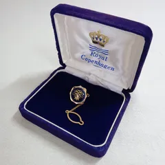 ロイヤルコペンハーゲン ROYAL COPENHAGEN タイピン タイタック ラペルピン ゴールド 紳士 メンズ【カ326】のサムネイル