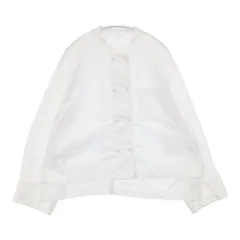 yuni コットン キャッチワッシャー ダブル ワイドスリーブシャツ 長袖シャツ 23SS ホワイト レディース ユニ【中古】6-0708M∞のサムネイル