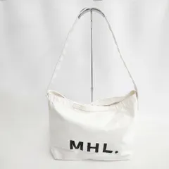 MHL. キャンバスショルダー ロゴ ショルダーバッグ シロ レディース エムエイチエル【中古】6-0708G◎のサムネイル