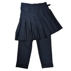 "COMME des GARCONS HOMME PLUS" 2014SS Hatching  Wool Gabardine Pleats Wrap Pantsのサムネイル