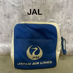 [k-710] JAL 일본 항공 숄더백 블루 블루 화이트 화이트 로고 빈티지 레트로 참신
