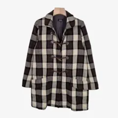 A.P.C. アーペーセー ブラウン CHECK ウール ブレンド ダッフル コートのサムネイル