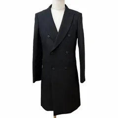 極美品□BALENCIAGA バレンシアガ 2003年製 ニコラジェスキエール期 ダブルブレスト コート ブラック 48 イタリア製 正規品 メンズのサムネイル
