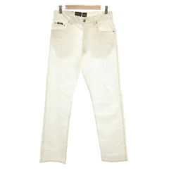 ヒューゴボス HUGO BOSS タグ付き デニムパンツ ジーンズ W31 L34 ストレートシルエット ジップフライ コインポケット 白 ホワイト /YF ■ECG007のサムネイル