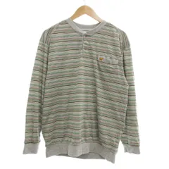 ゴールデンベア GOLDEN BEAR タグ付き Tシャツ ロンT 長袖 L マルチカラー ボーダー柄 /NL ■GY66のサムネイル