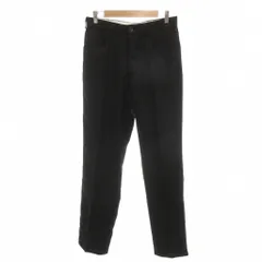 アルマーニ ジーンズ ARMANI JEANS タグ付き スラックス パンツ 46 テーパード ベルトループ ジップフライ フルレングス 黒 ブラック /YF ■ECG007のサムネイル