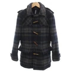 トミーヒルフィガー TOMMY HILFIGER ダッフルコート S トグルボタン ミドル丈 タータンチェック柄 フード付き マルチカラー /YF ■ECG007のサムネイル