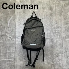 【T-1772】Coleman コールマン リュック バックパック グレー 灰 ブラック 黒 デイパック アウトドア 通勤 通学 USA古着 大容量のサムネイル