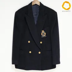 #wnc カネコイサオ KANEKO ISAO ジャケット 黒 ワッペン 金ボタン ダブル レディース [1000008]のサムネイル