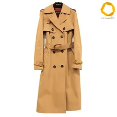 #axc グッチ GUCCI コート トレンチコート 36 ベージュ ロング丈 ベルト付き イタリア製 ハンガー付き レディース [1002827]のサムネイル