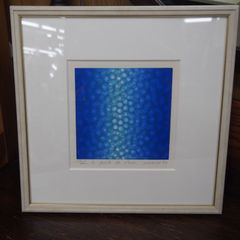 笠井 正博 シルクスクリーン 額装 ☆ 直筆サイン・版画 『prière