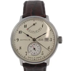 ZEPPELIN LZ129 ツェッペリン ヒンデンブルク 7060 自動巻き パワーリザーブ インジケーター 24時間表示 裏スケ メンズ 腕時計のサムネイル