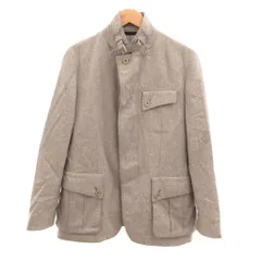 ピエールカルダン Pierre Cardin Fratelli Tallia di Delfino生地 スタンドカラージャケット 3ポケット メルトン ウール M グレー /JS ■ECG007のサムネイル