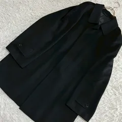 ヴィンテージ ウールコート ブラック LL 大人 オフィス キレイめ 上品のサムネイル