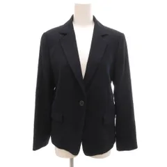 ナチュラルビューティーベーシック NATURAL BEAUTY BASIC 美品 テーラードジャケット L 紺 ネイビー シングルブレスト /NL ■ECF007のサムネイル