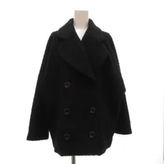 セシルマクビー CECIL McBEE ブークレミディコート M 黒 ブラック ダブルブレスト /SX ■ECF007のサムネイル