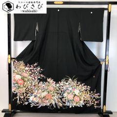 黒留袖 作家物 友禅 美しい花模様 椿 乱菊 牡丹 K-4900 - メルカリ
